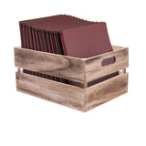 Set 3 Cassette in Legno Miele