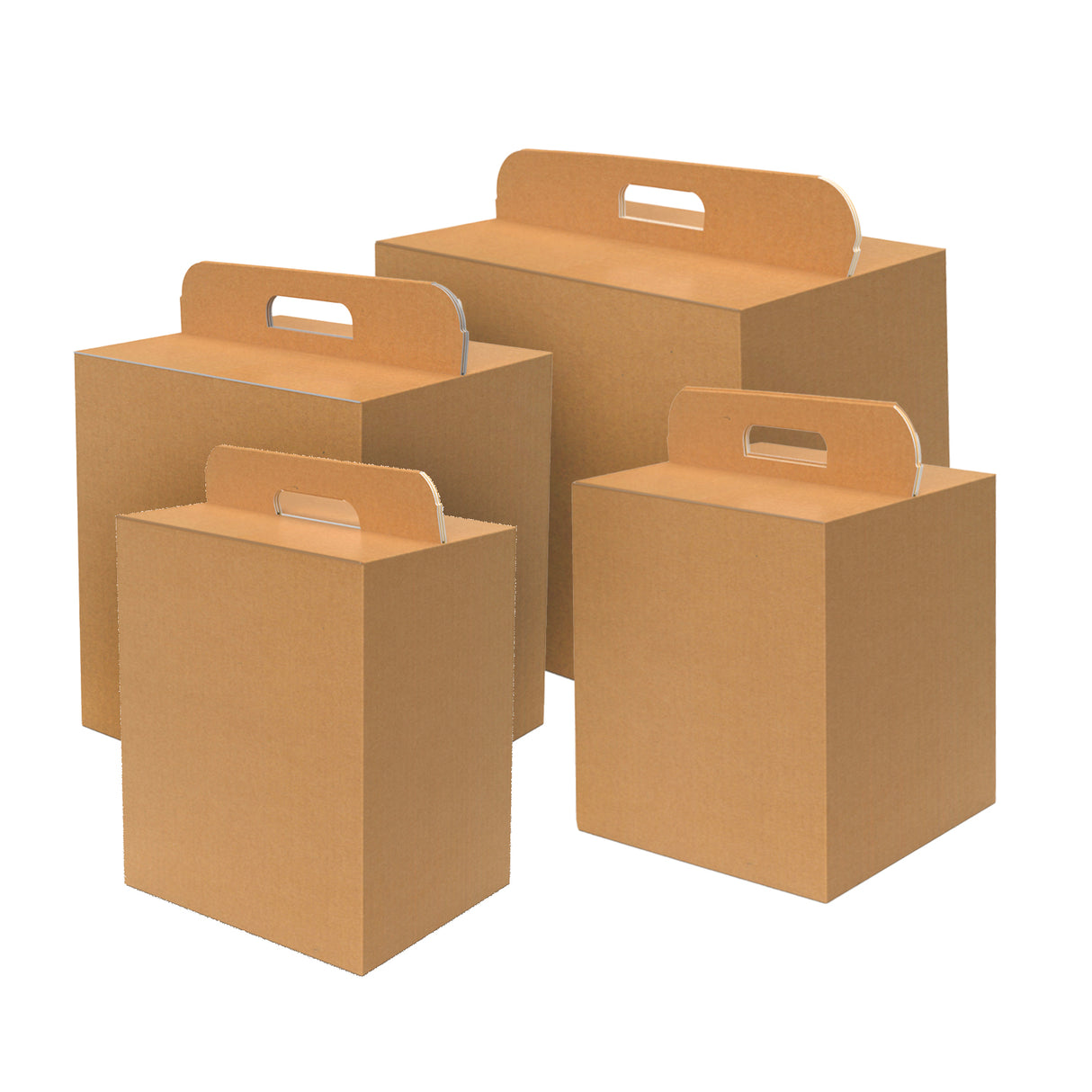 Scatole Cartone Manigliate per Confezioni Regalo Avana