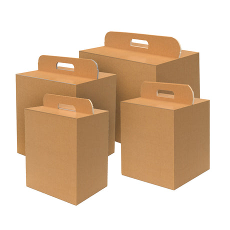 Scatole Cartone Manigliate per Confezioni Regalo Avana