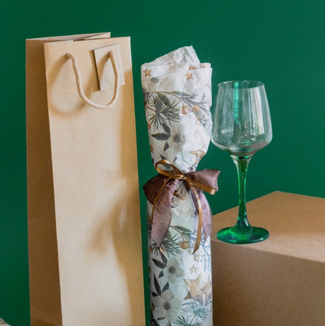 Carta Velina Christmas Flower cm 50x70