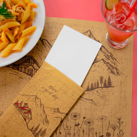 Busta Portaposate in Cartapaglia Rustico