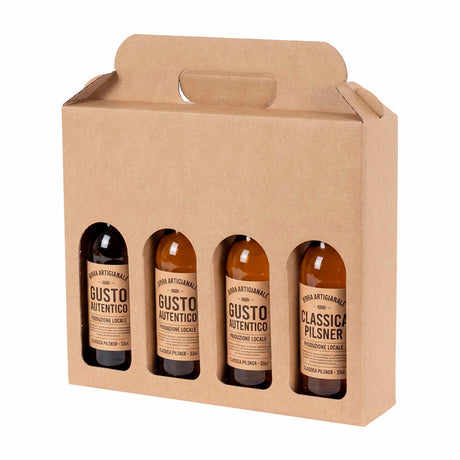 Scatola Kraft Portabottiglie Birra