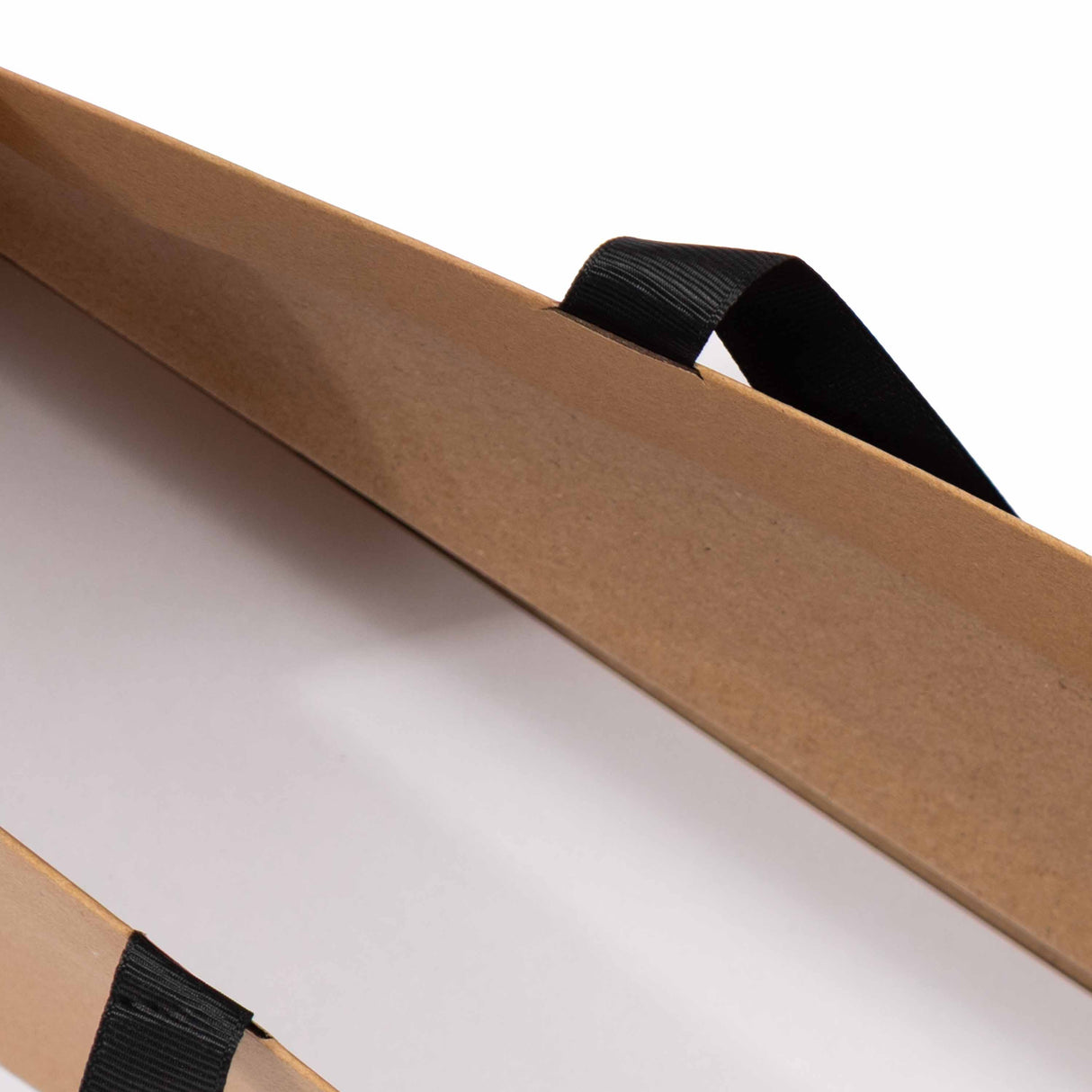 Shopper Carta Elegance Orizzontale con Manico Gros Grain