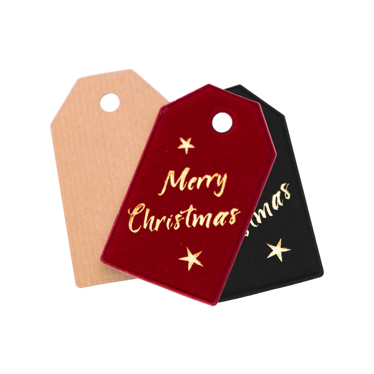 Étiquette Velours Joyeux Noël