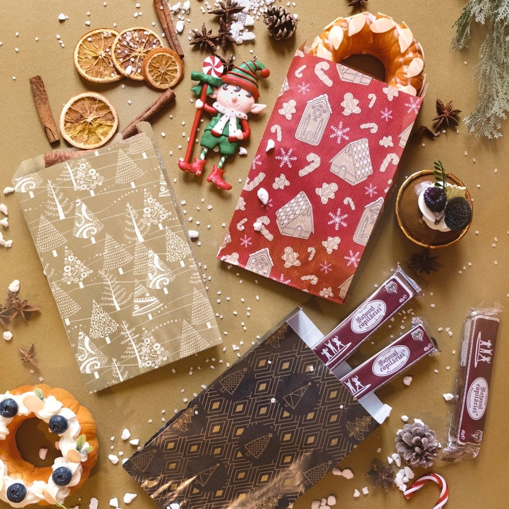 Sacchetti Regalo Carta Natalizi Isidore