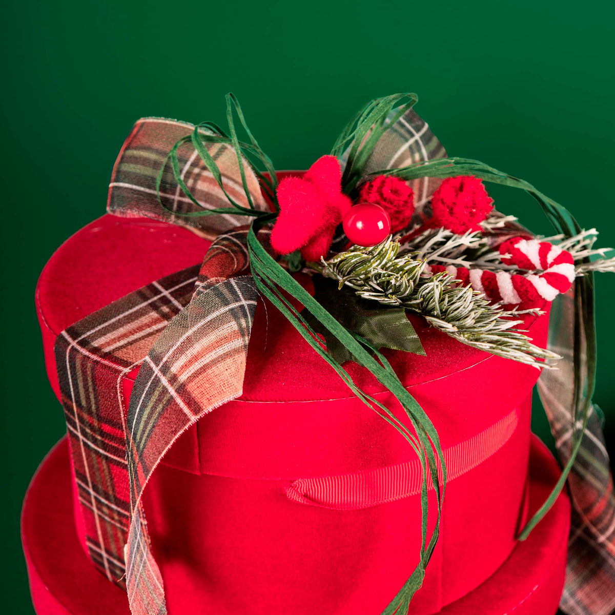 Pick Pino Innevato e Bastoncino di Zucchero