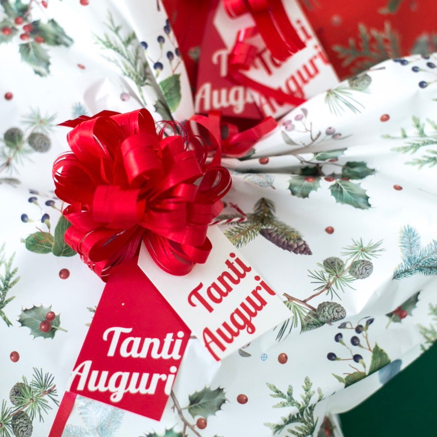 Tag Tanti Auguri con Cordino Mix