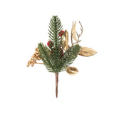 Pick Foglie Oro e Velluto Rosso