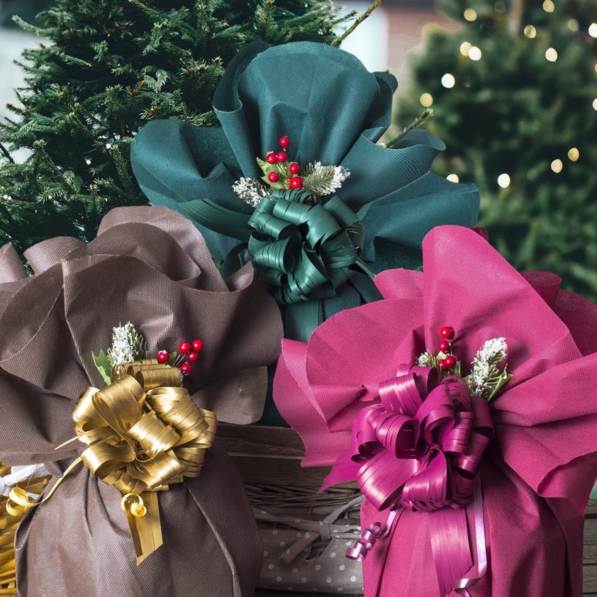 Rotolo TNT Rosso 80 Cm X 20 Metri - Tessuto Non Tessuto Per Confezioni Regalo, Cesti Fiori, Bomboniere E Artigianato