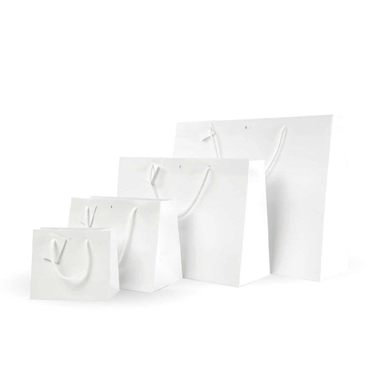 Shopper Carta White con Tag & Foro