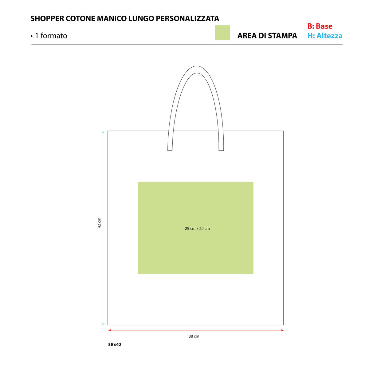 Shopper Cotone personalizzabile 1-2 lati