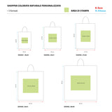 Shopper Colorata Naturale Personalizzata