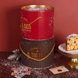 Boîte à panettone design rétro personnalisable