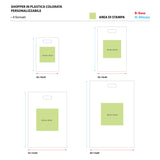 Shopper in Plastica Colorata Personalizzabile con Logo