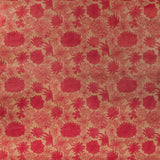 Bobina Carta Kraft Avana Fiori Lampone