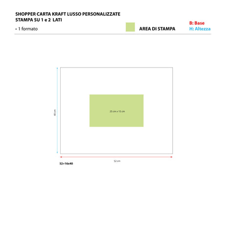 Shopper White con Tag e Foro Personalizzata a colori