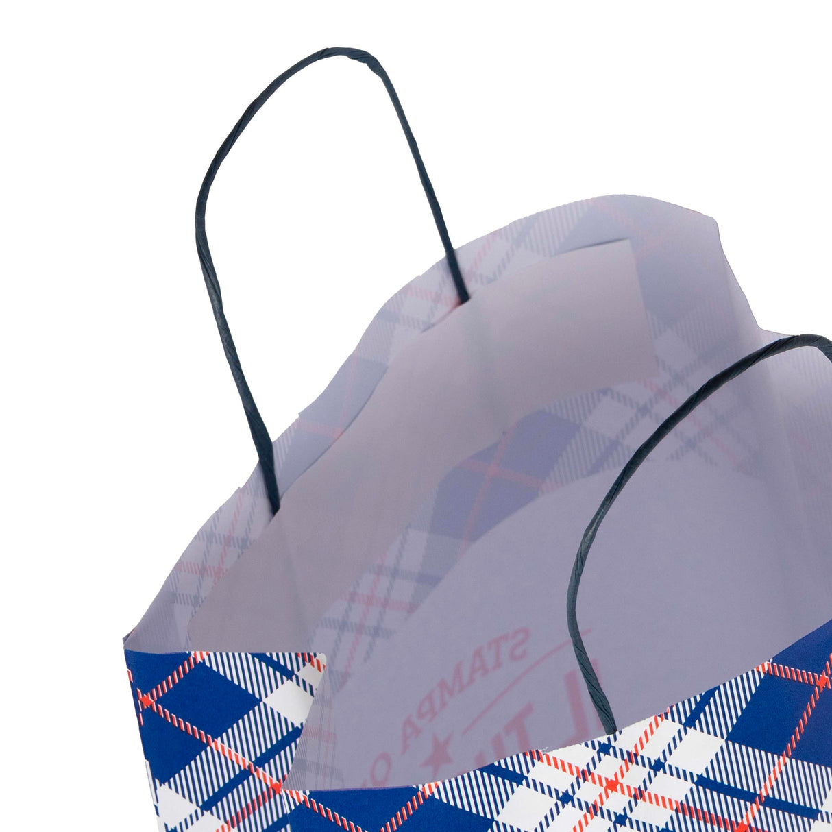 Shopper Carta Scottish Blu Personalizzabile su 2 lati
