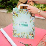 Shopper Carta Fantasia Floreale Personlizzabile