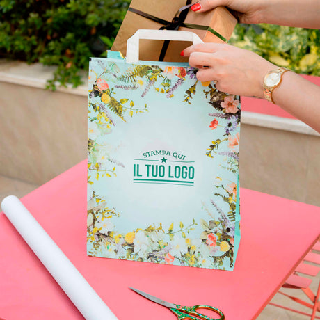 Shopper Carta Fantasia Floreale Personlizzabile