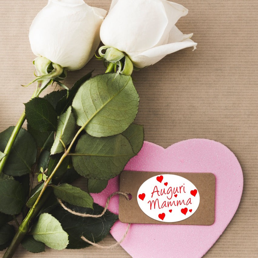Etichetta Adesiva Auguri Mamma
