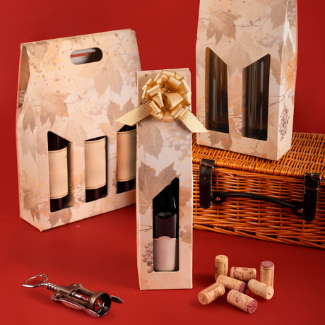 Scatola da Vino Fantasia Foglia