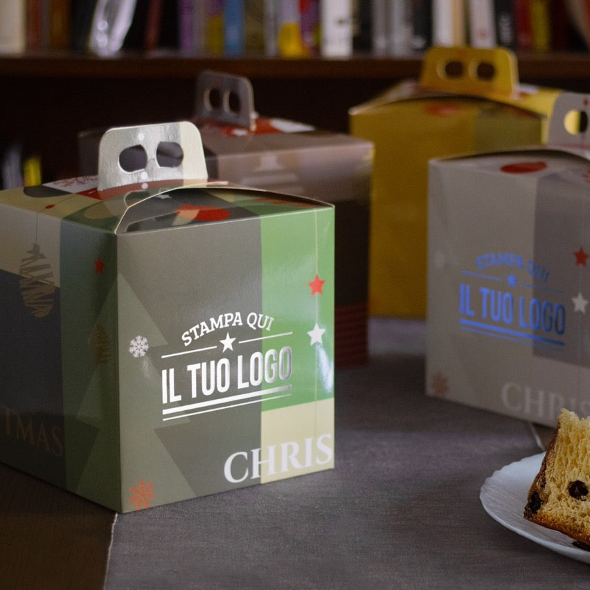 Scatole Panettone Merry Christmas Personalizzabili