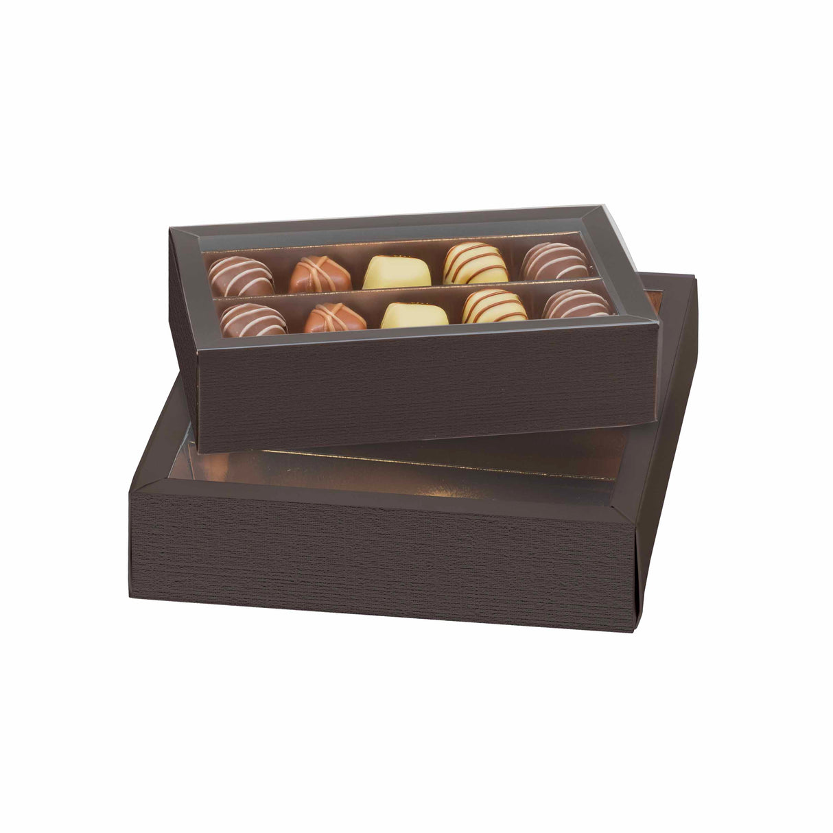 Scatole per Praline con Inserto Interno Oro