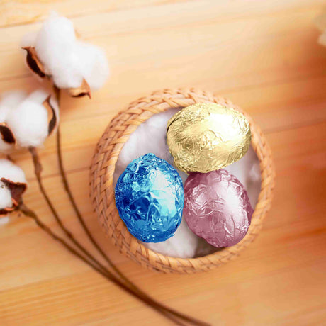 Fogli Carta Alluminio per uova di Pasqua Goffrati Satinati