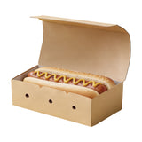 Porta Hot Dog Richiudibile in Cartoncino Kraft