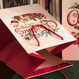 Busta Shopper Merry Christmas Fondo Largo