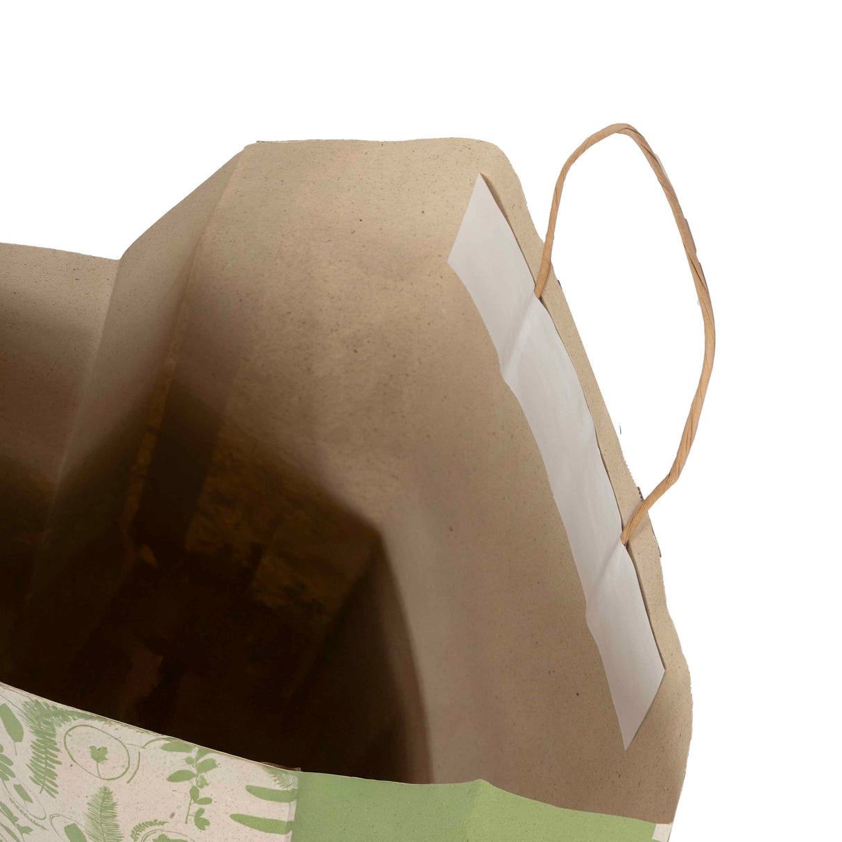 Buste Shopper Carta Erba Botanic con Manici in Carta Ritorta