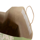 Buste Shopper Carta Erba Botanic con Manici in Carta Ritorta