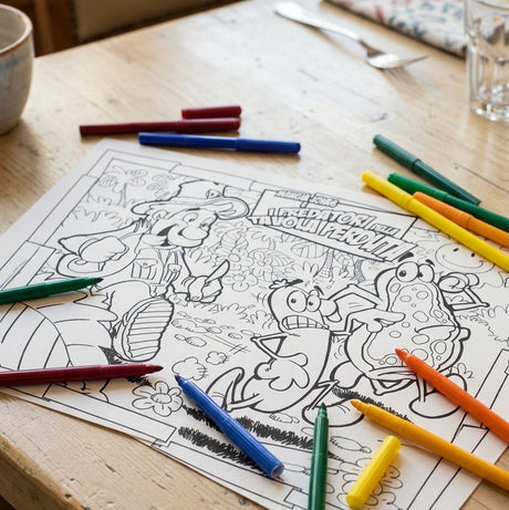 Tovaglietta da Colorare con Pennarelli Inclusi