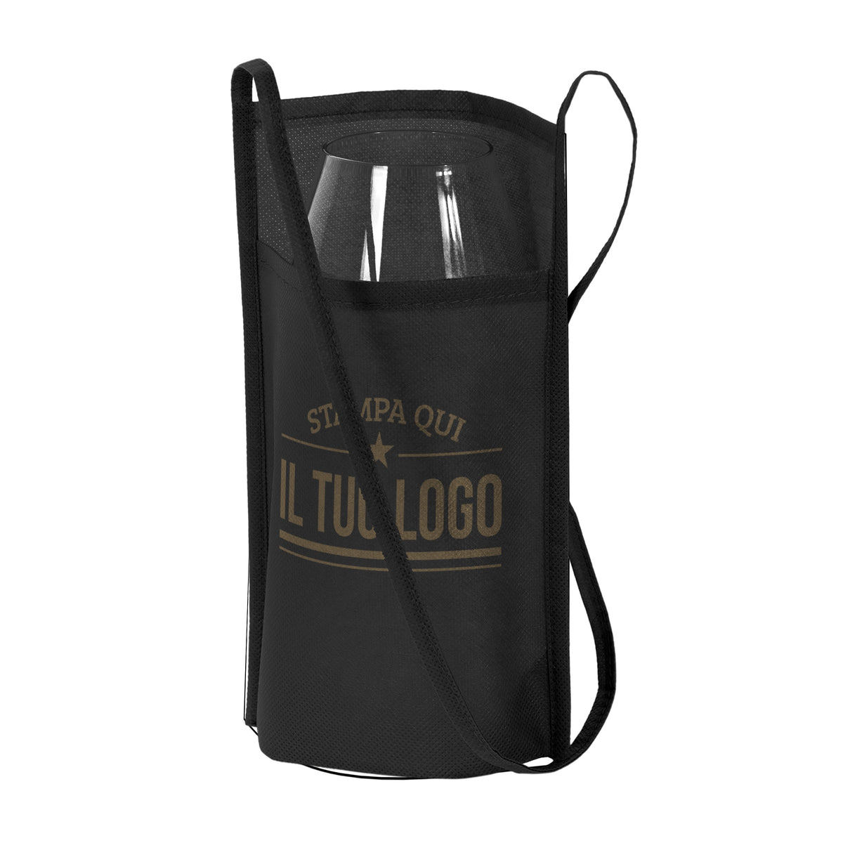 Porta Calice con Tracolla Personalizzabile