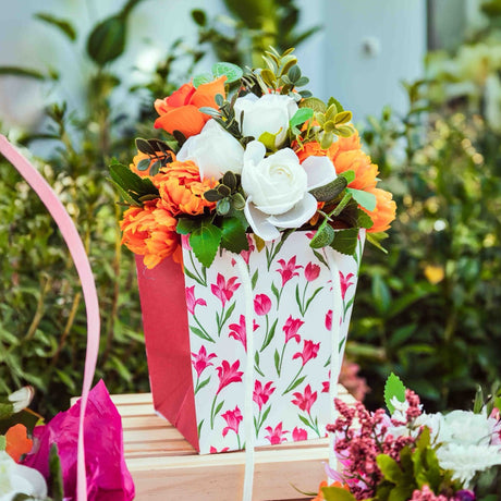 Shopper Carta Impermeabile Fiori