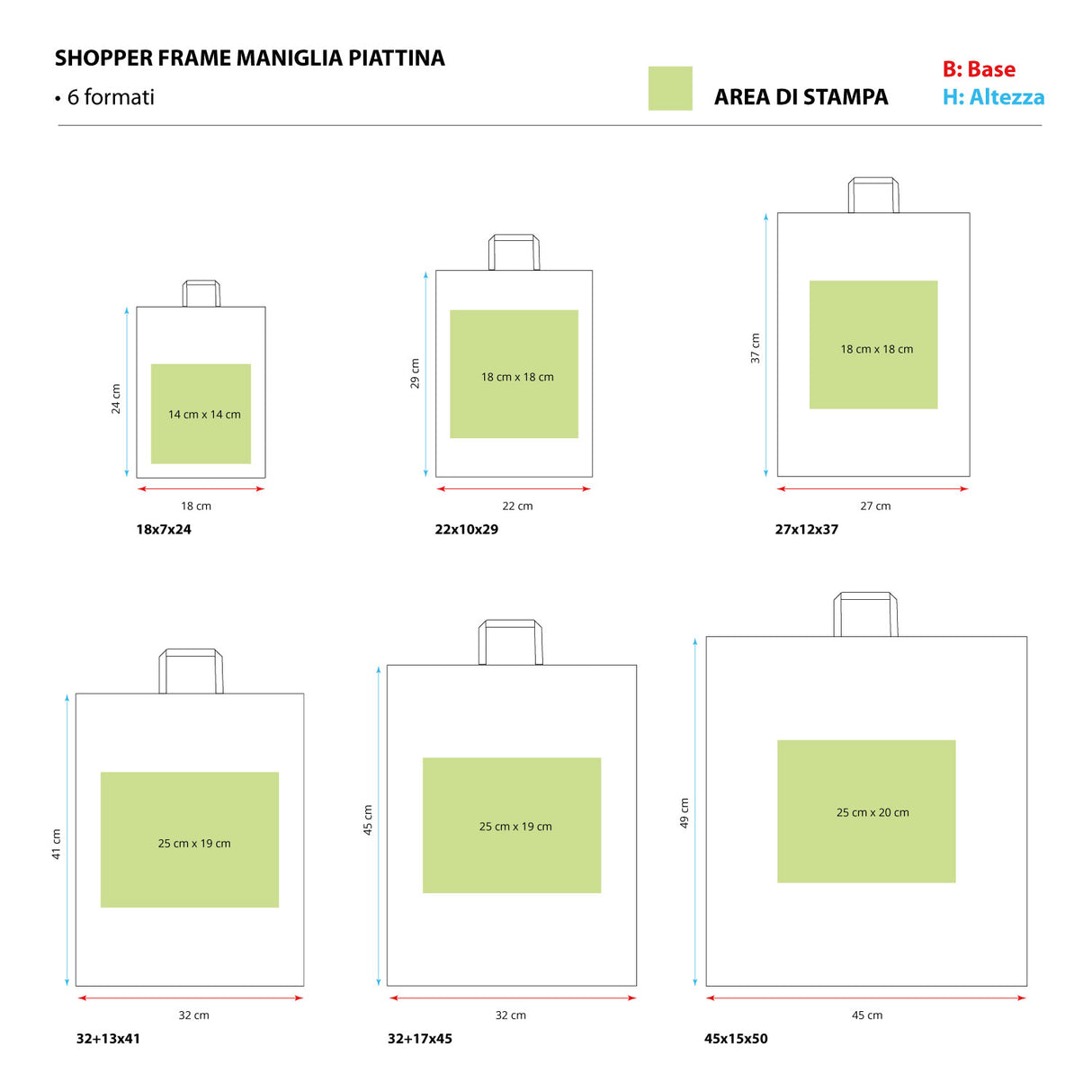 Shopper Cornice Ovetto Piattina Personalizzabile