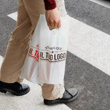Shopper in Plastica Bianca Porta Bottiglie Personalizzabile