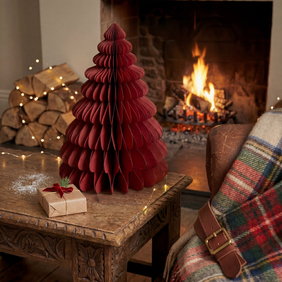 Sapin de Noël en papier avec aimant