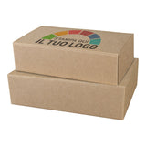 Coffret Porte-bouteilles Kraft Havane 1-2 Bouteilles Personnalisable