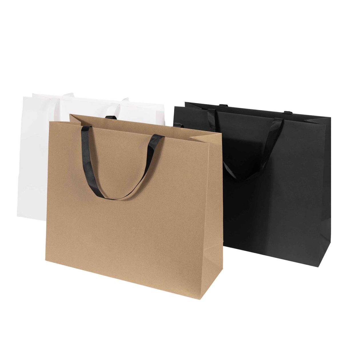 Shopper Carta Elegance con Manico Gros Grain