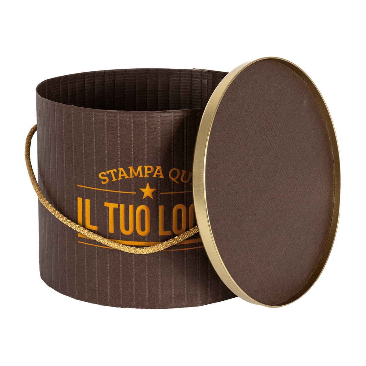 Boîte à panettone design rétro personnalisable
