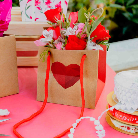 Shopper Carta Impermeabile con Cuore