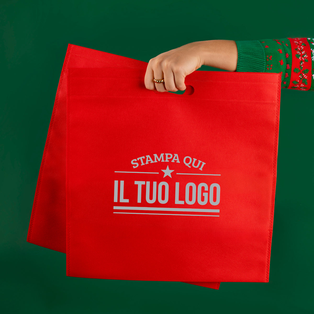 Shopper TNT manico Fustellato Personalizzabile