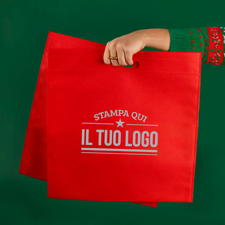 Sac shopping TNT poignée Découpée Personnalisable