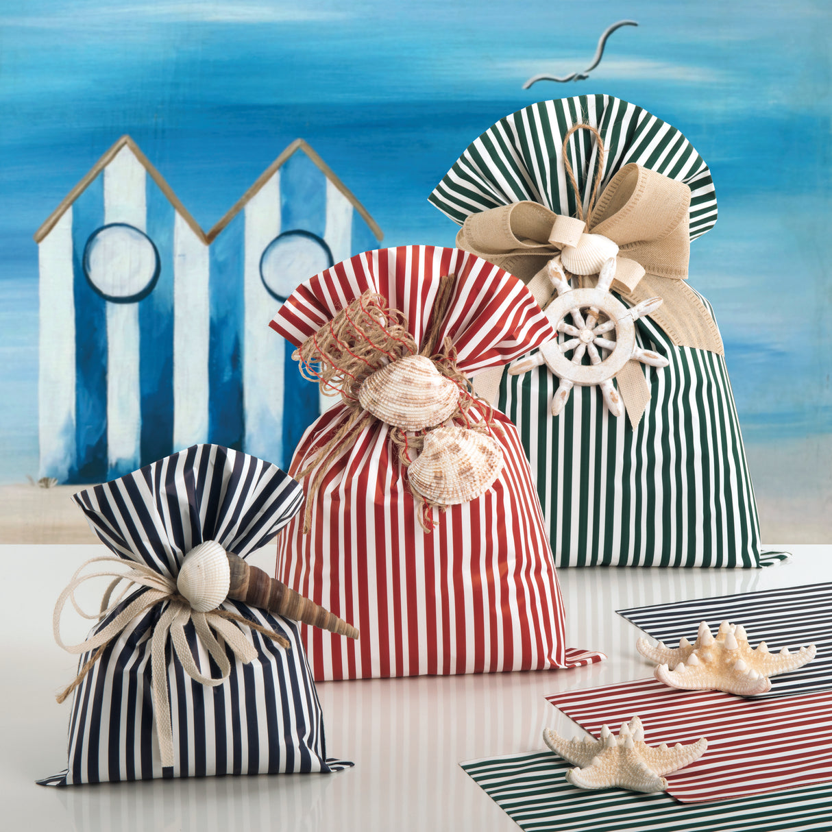 TSI - Sacchetti regalo a strisce XXL, confezione da 12 pezzi, dimensioni: XXL (AxLxP 44 x 33 x 10 cm), n. art. 84171 TSI - Sacchetti regalo a strisce XXL, confezione da 12 pezzi, dimensioni: XXL (AxLxP 44 x 33 x 10 cm), n. art. 84171