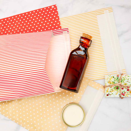 Sacchetto Carta con Patella adesiva Mix