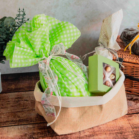 Cestino Morbido di Juta e Cotone Naturale