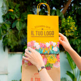 Shopper carta Tulipano Personalizzabile con cordino