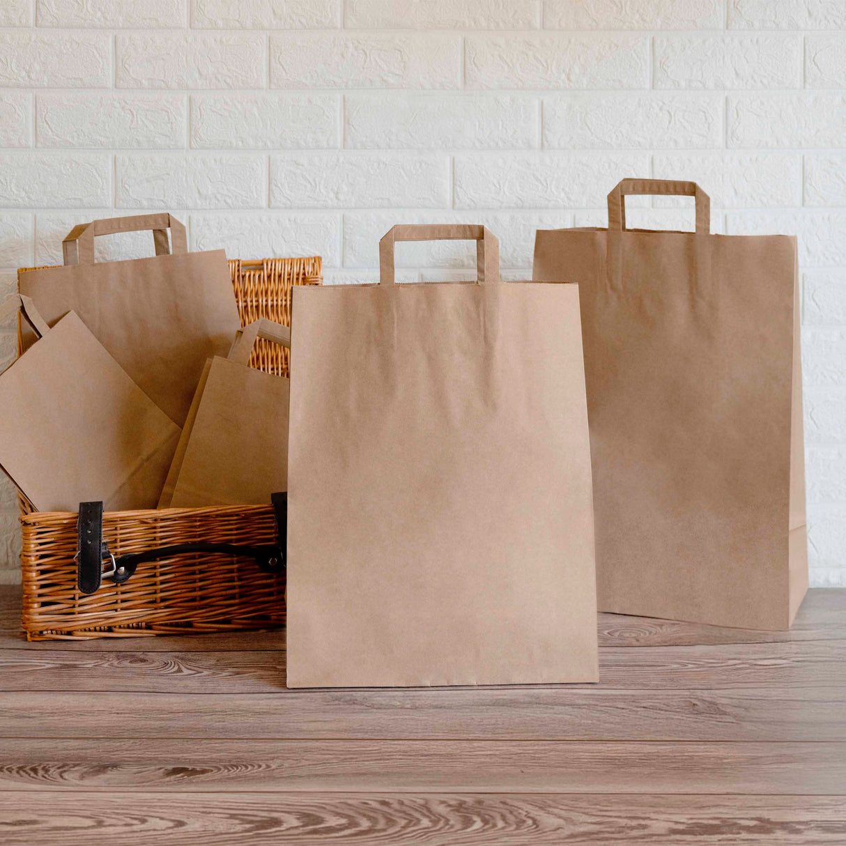 Shopper Carta Avana Piattina Linea Economy