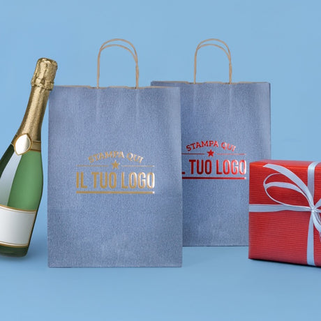 Shopper Carta Jeans Personalizzabile a Caldo